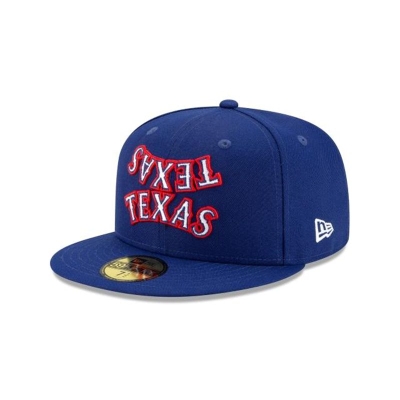 Sapca New Era Texas Rangers MLB Team Mirror 59FIFTY Fitted - Albastri